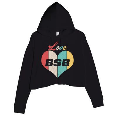 Funny Love BSB Vintage Music 1 Crop Fleece Hoodie