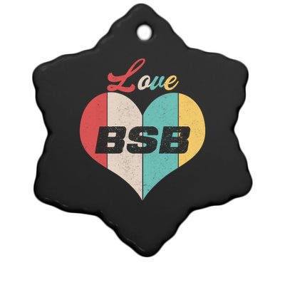 Funny Love BSB Vintage Music 1 Ceramic Star Ornament