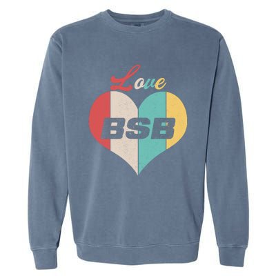 Funny Love BSB Vintage Music 1 Garment-Dyed Sweatshirt