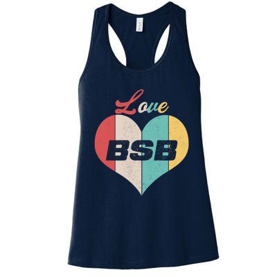 Funny Love BSB Vintage Music 1 Women's Racerback Tank