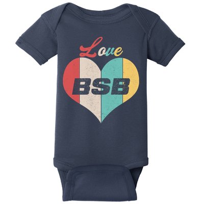 Funny Love BSB Vintage Music 1 Baby Bodysuit