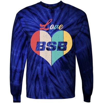 Funny Love BSB Vintage Music 1 Tie-Dye Long Sleeve Shirt