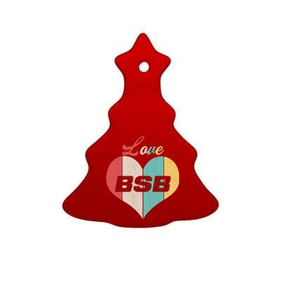 Funny Love BSB Vintage Music 1 Ceramic Tree Ornament