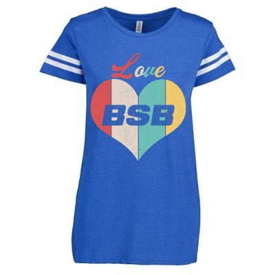 Funny Love BSB Vintage Music 1 Enza Ladies Jersey Football T-Shirt