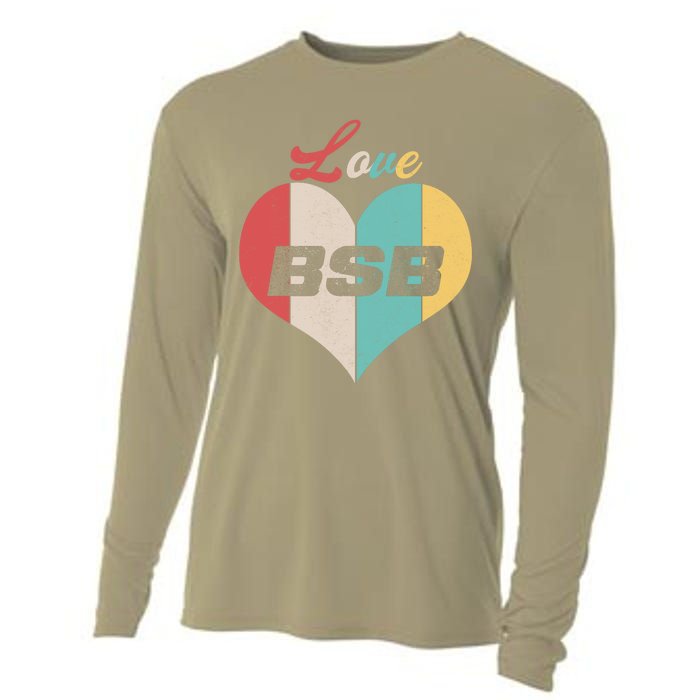 Funny Love BSB Vintage Music 1 Cooling Performance Long Sleeve Crew