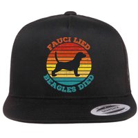 Fauci Lied Beagles Died Anti Anthony Fauci Arrest Fauci Flat Bill Trucker Hat