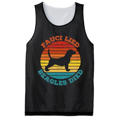 Fauci Lied Beagles Died Anti Anthony Fauci Arrest Fauci Mesh Reversible Basketball Jersey Tank
