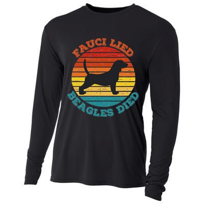 Fauci Lied Beagles Died Anti Anthony Fauci Arrest Fauci Cooling Performance Long Sleeve Crew