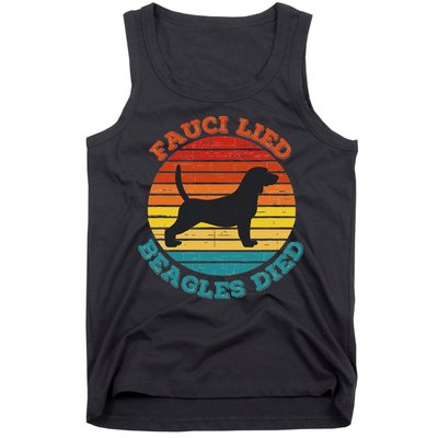 Fauci Lied Beagles Died Anti Anthony Fauci Arrest Fauci Tank Top