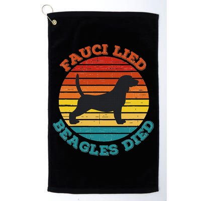 Fauci Lied Beagles Died Anti Anthony Fauci Arrest Fauci Golf Towel