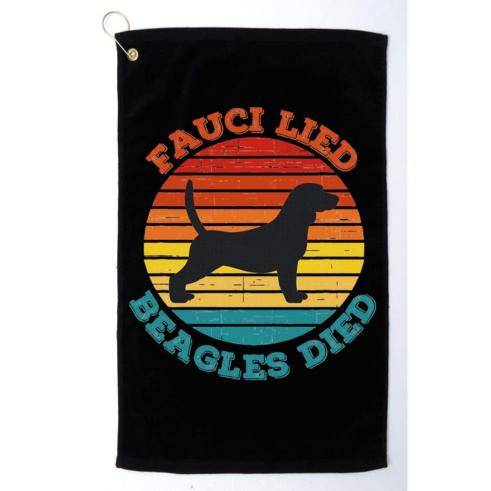 Fauci Lied Beagles Died Anti Anthony Fauci Arrest Fauci Golf Towel