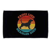 Fauci Lied Beagles Died Anti Anthony Fauci Arrest Fauci Microfiber Hand Towel