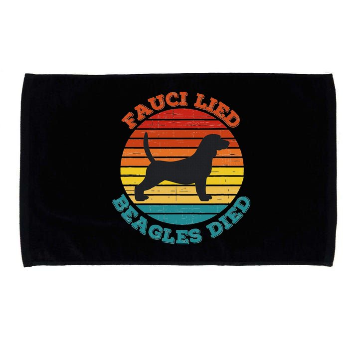 Fauci Lied Beagles Died Anti Anthony Fauci Arrest Fauci Microfiber Hand Towel