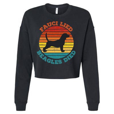 Fauci Lied Beagles Died Anti Anthony Fauci Arrest Fauci Cropped Pullover Crew