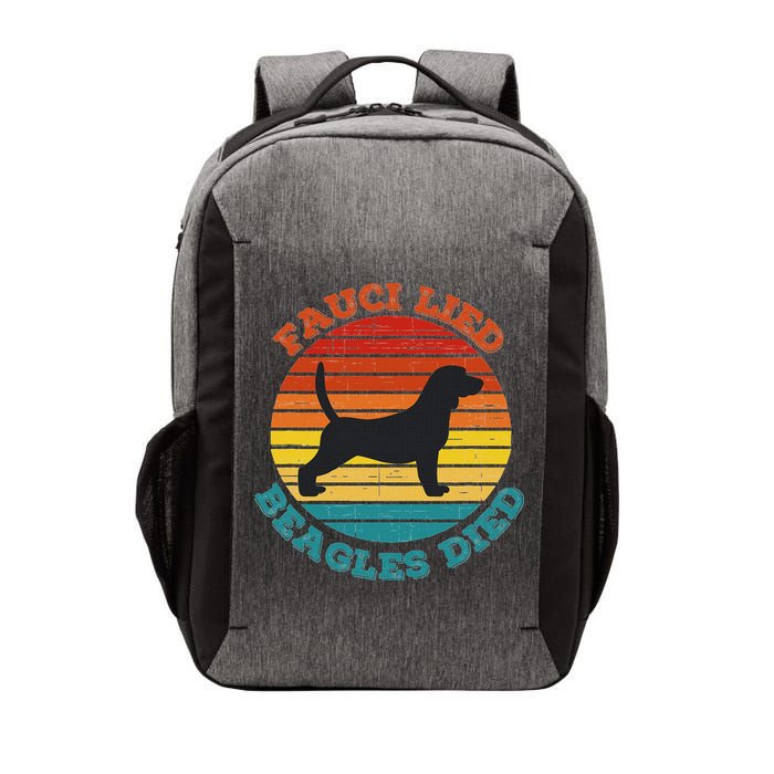 Fauci Lied Beagles Died Anti Anthony Fauci Arrest Fauci Vector Backpack
