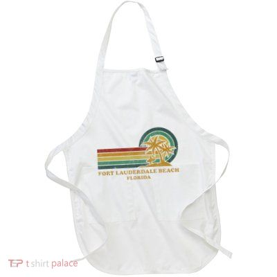 Fort Lauderdale Beach Florida Family Summer Vacation Full-Length Apron With Pockets