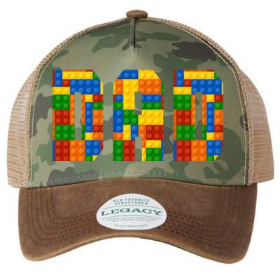 Funny Lego Builder Dad Legacy Tie Dye Trucker Hat