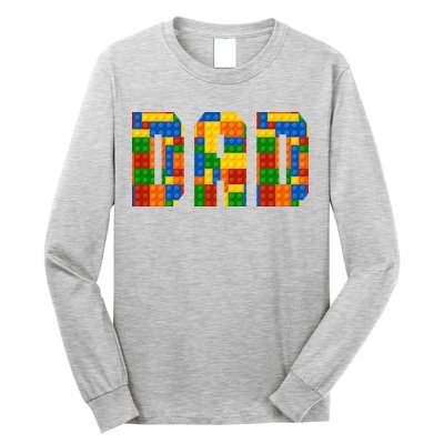 Funny Lego Builder Dad Long Sleeve Shirt