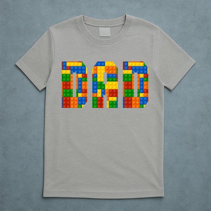 Funny Lego Builder Dad T-Shirt