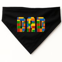 Funny Lego Builder Dad USA-Made Doggie Bandana