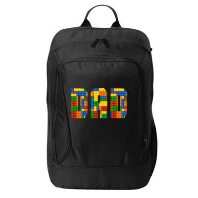 Funny Lego Builder Dad City Backpack