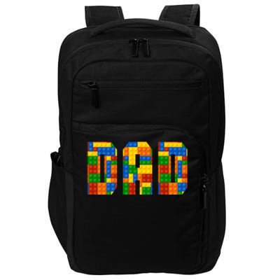 Funny Lego Builder Dad Impact Tech Backpack