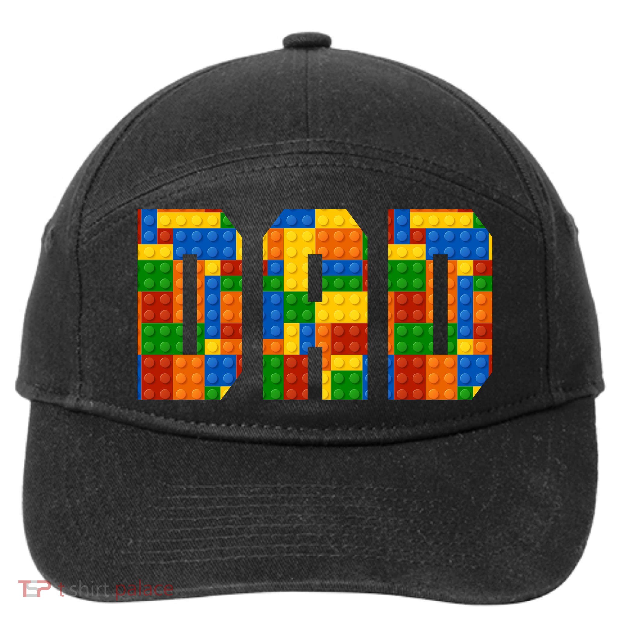 Funny Lego Builder Dad 7-Panel Snapback Hat