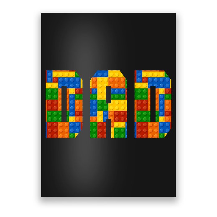 Funny Lego Builder Dad Poster