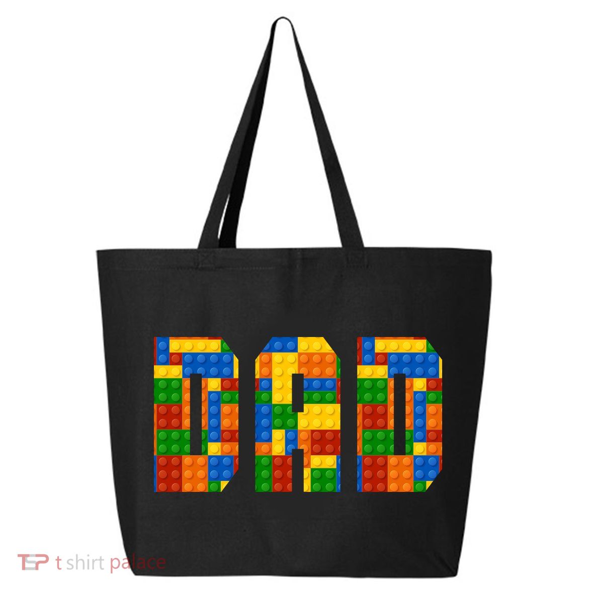 Funny Lego Builder Dad 25L Jumbo Tote