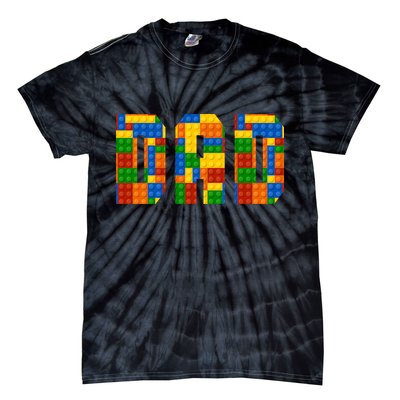 Funny Lego Builder Dad Tie-Dye T-Shirt