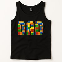 Funny Lego Builder Dad Tank Top