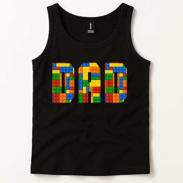 Funny Lego Builder Dad Tank Top