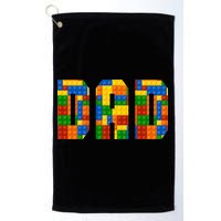 Funny Lego Builder Dad Golf Towel