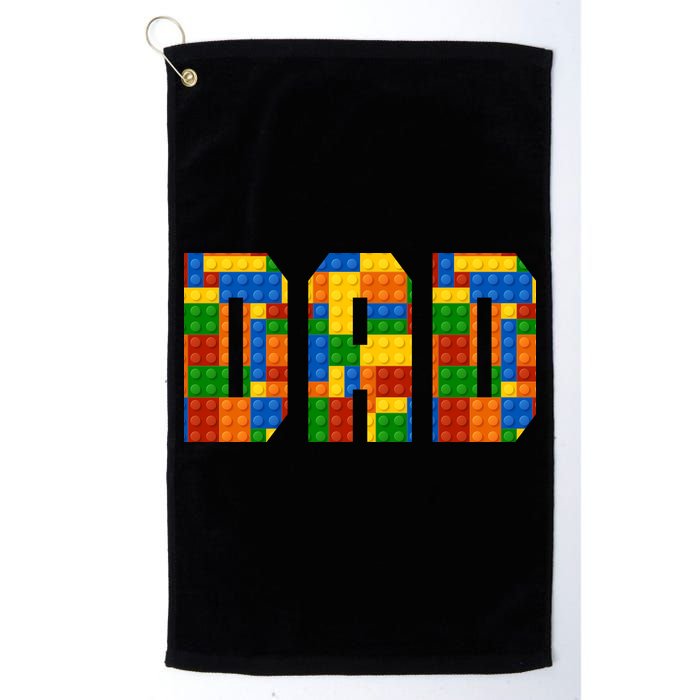 Funny Lego Builder Dad Golf Towel