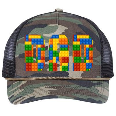 Funny Lego Builder Dad Retro Rope Trucker Hat Cap