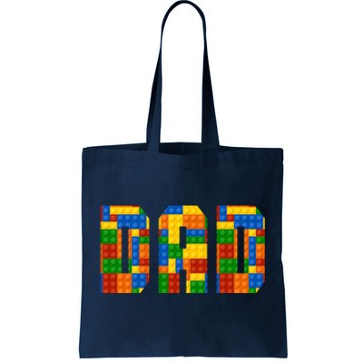 Funny Lego Builder Dad Tote Bag