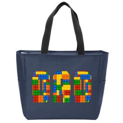 Funny Lego Builder Dad Zip Tote Bag