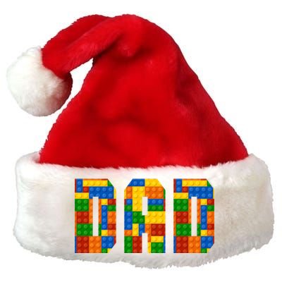 Funny Lego Builder Dad Premium Christmas Santa Hat