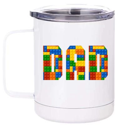 Funny Lego Builder Dad 12 oz Stainless Steel Tumbler Cup