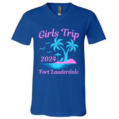 Fort Lauderdale Beach Florida Summer Trip 2024 Cute Gift V-Neck T-Shirt