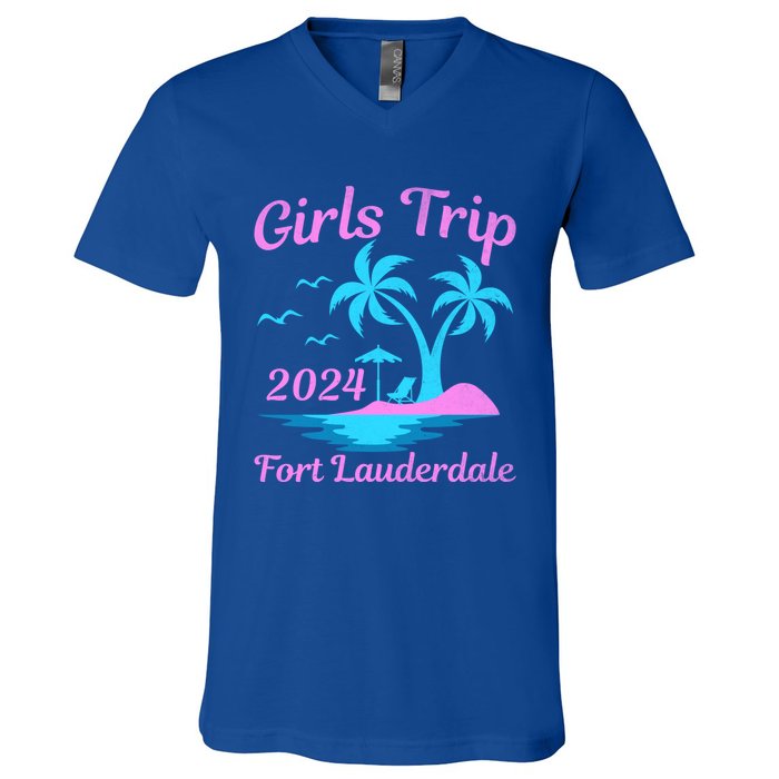 Fort Lauderdale Beach Florida Summer Trip 2024 Cute Gift V-Neck T-Shirt