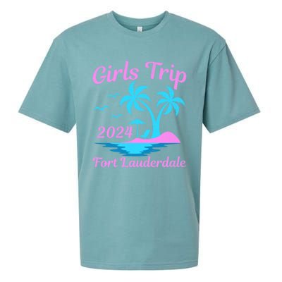 Fort Lauderdale Beach Florida Summer Trip 2024 Cute Gift Sueded Cloud Jersey T-Shirt