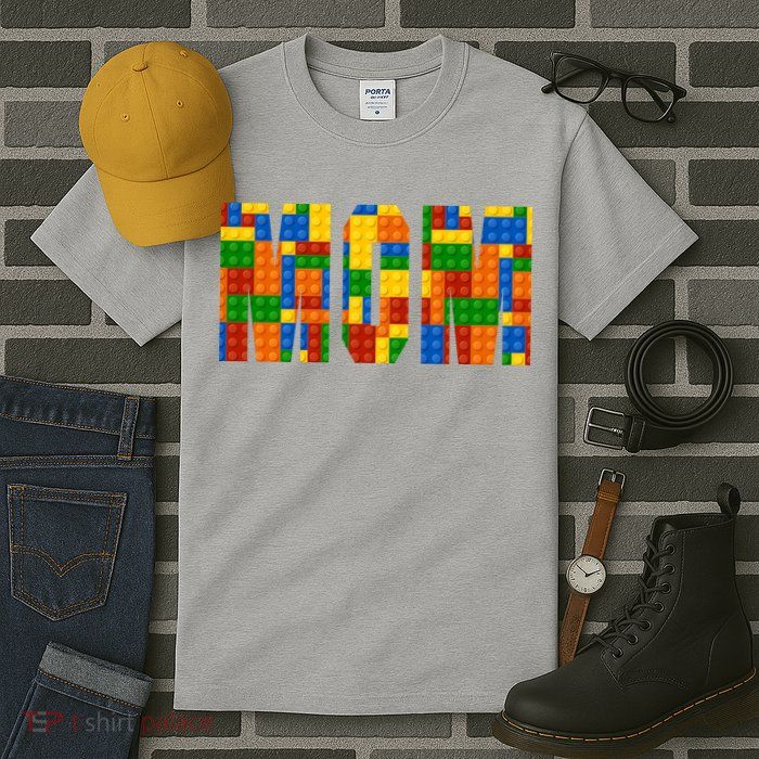 Funny Lego Builder Mom Tall T-Shirt