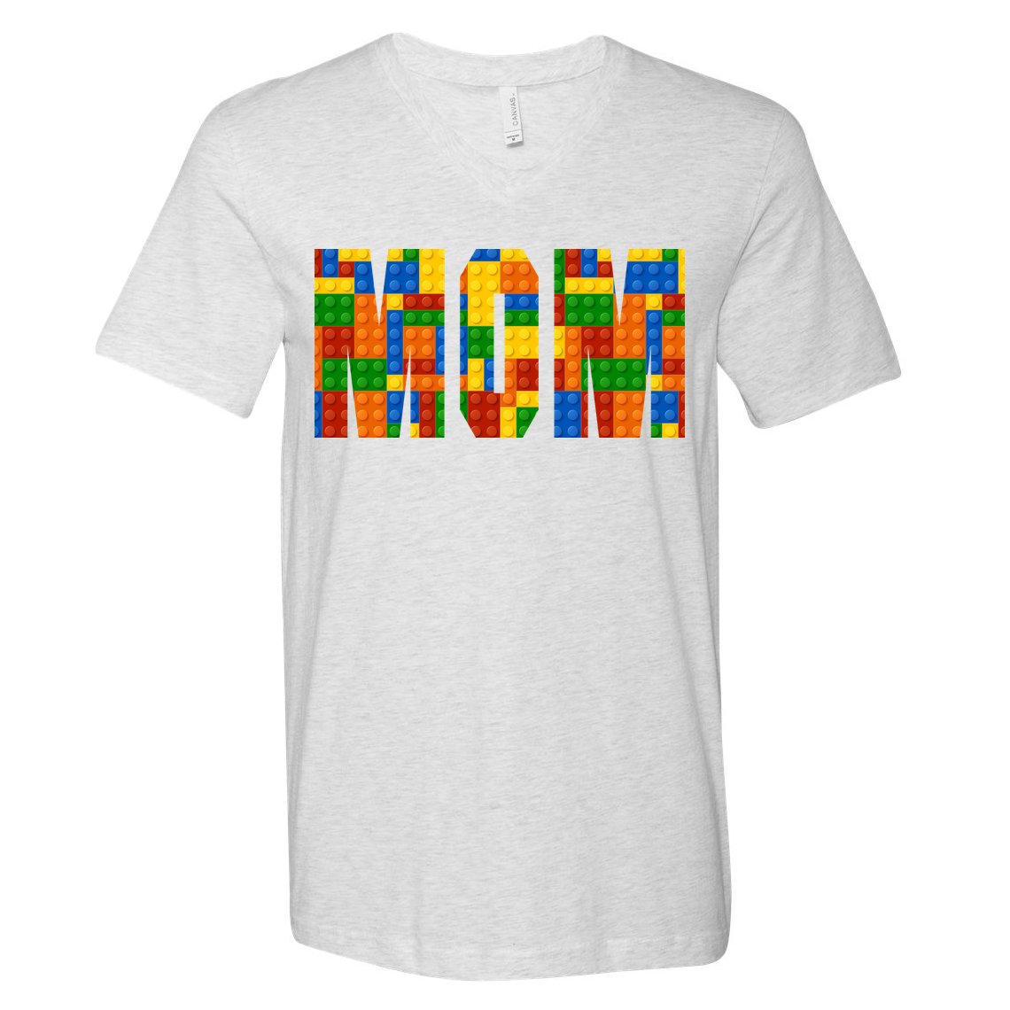 Funny Lego Builder Mom V-Neck T-Shirt