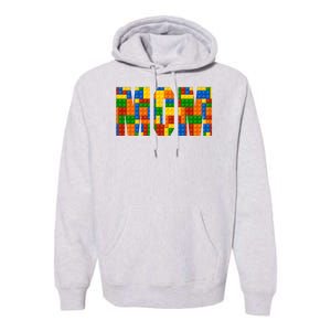 Funny Lego Builder Mom Premium Hoodie