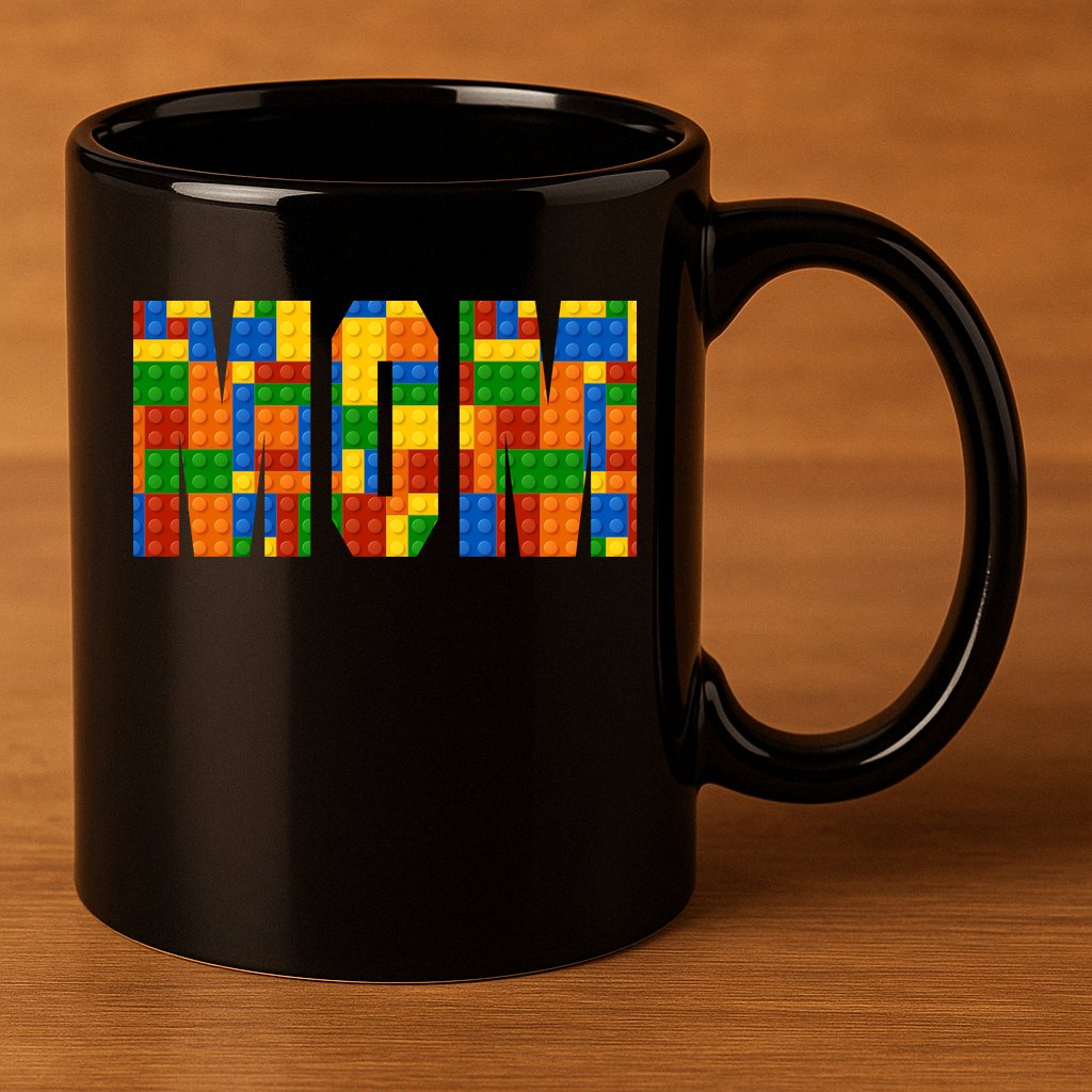 Funny Lego Builder Mom 11oz C Handle Ceramic Mug