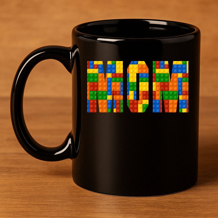 Funny Lego Builder Mom 11oz C Handle Ceramic Mug