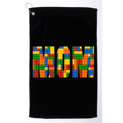 Funny Lego Builder Mom Platinum Collection Golf Towel