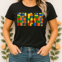 Funny Lego Builder Mom Womens T-Shirt