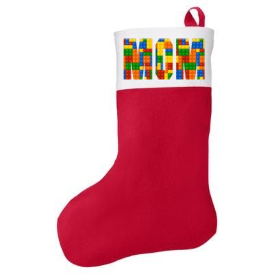 Funny Lego Builder Mom Felt Holiday Christmas Stocking